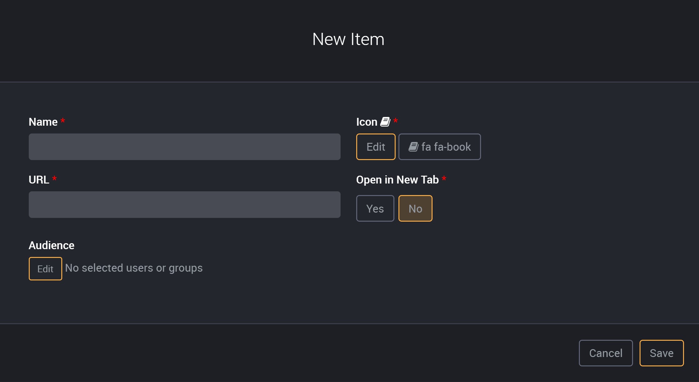 Adding an App to the App Navigation Panel